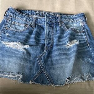 American Eagle Blue Denim Skirt